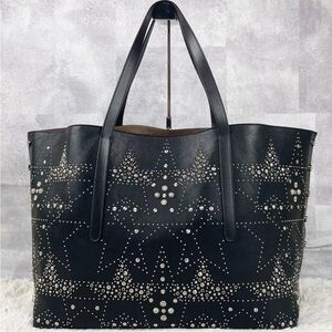 Jimmy Choo Black Tote with Silver Studs